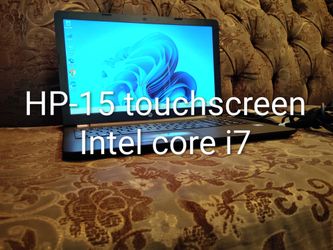 Touchscreen Laptop HP-15-bs038dx-core i7-8gb ram-256gb HD SSD solid-go-od for stud-ents.