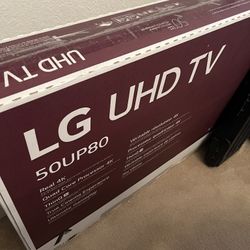 LG 50” 4K UHDTV + JBL 3.1 Soundbar/Subwoofer System