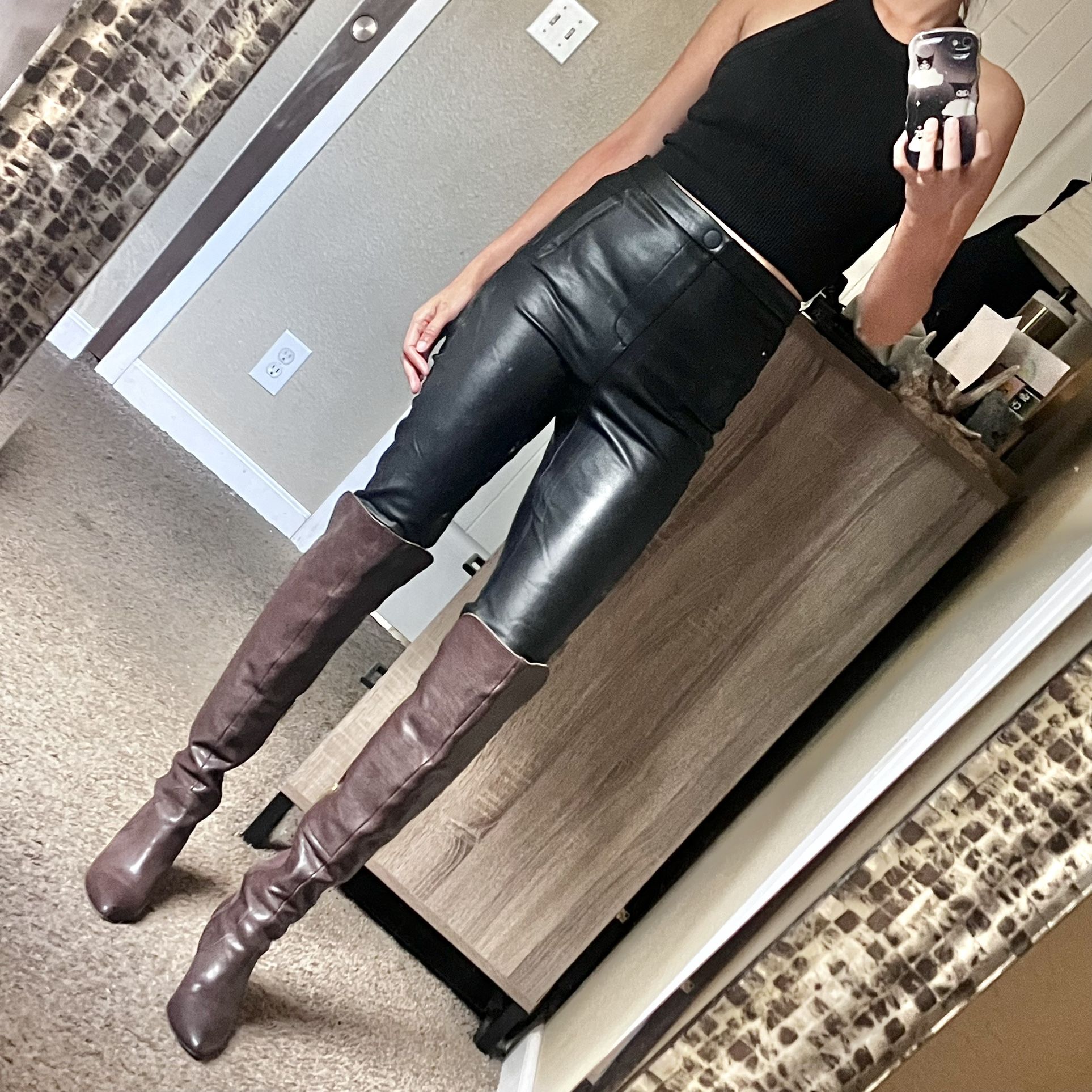 Charles David Thigh High leather boots