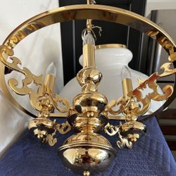 Elegant Brass Chandelier