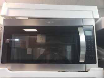 whirlpool microwave stainless open box warranty new