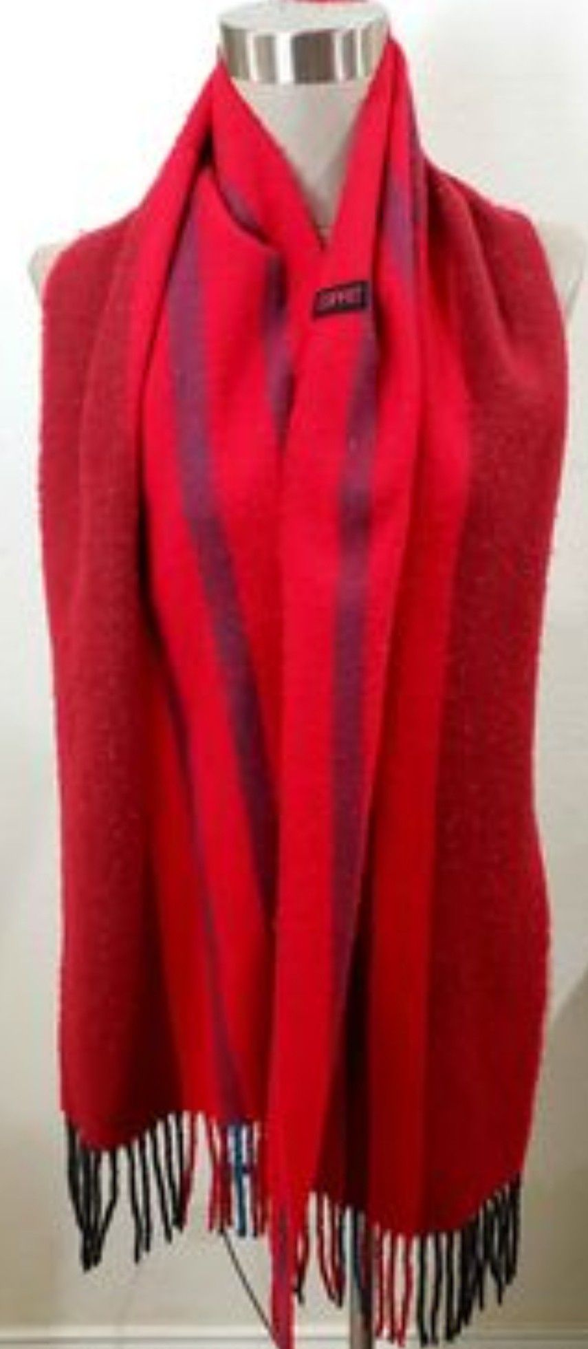 ESPIRIT Wool Scarf with Fringe 
14in x 75in (7ft) VERY WARM

