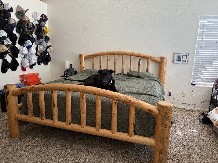 King Size Bed Frame/Nightstands Set