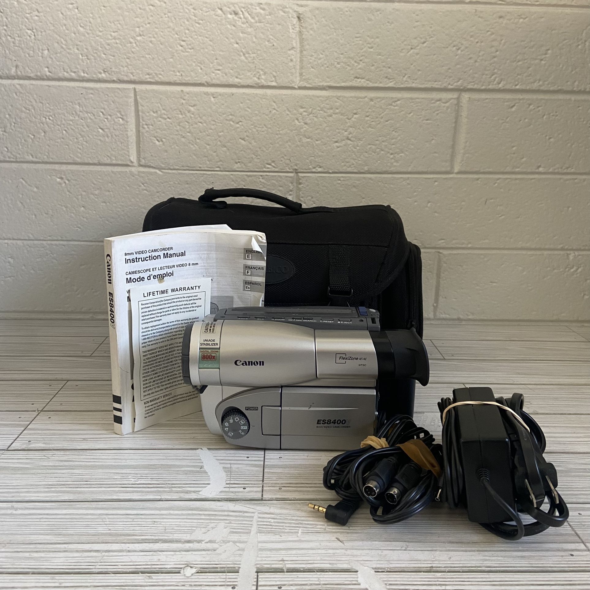 Canon ES8400 ES8400V HI8 HI 8 8mm Video8 Camcorder VCR Player Video Transfer