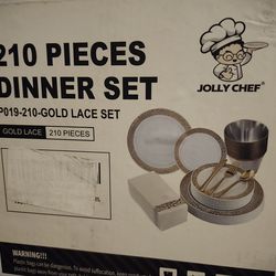 New 210 Piece plastic Diner Set