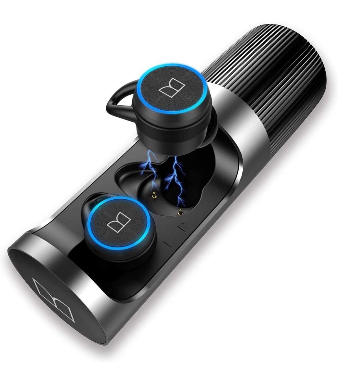 Brand New MONSTER Clarity 101 AirLinks Wireless Earbuds, Bluetooth 5.0 in-Ear Headphones with Charging Case, Stereo Earphones Deep Bass Sound, IPX5 Wa