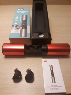Bass wireless stereo bluetooth earbuds High Quality Loud*** Reg. $99.99 Now $59.99 with back up charing pack...