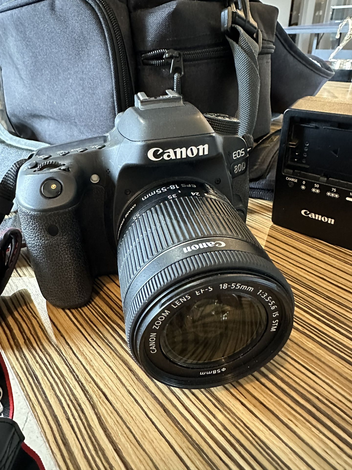 Canon EOS 80D 24.2MP Digital SLR Camera Kit - Black