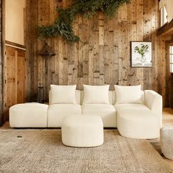 Sofa Couch Sectional Boucle
