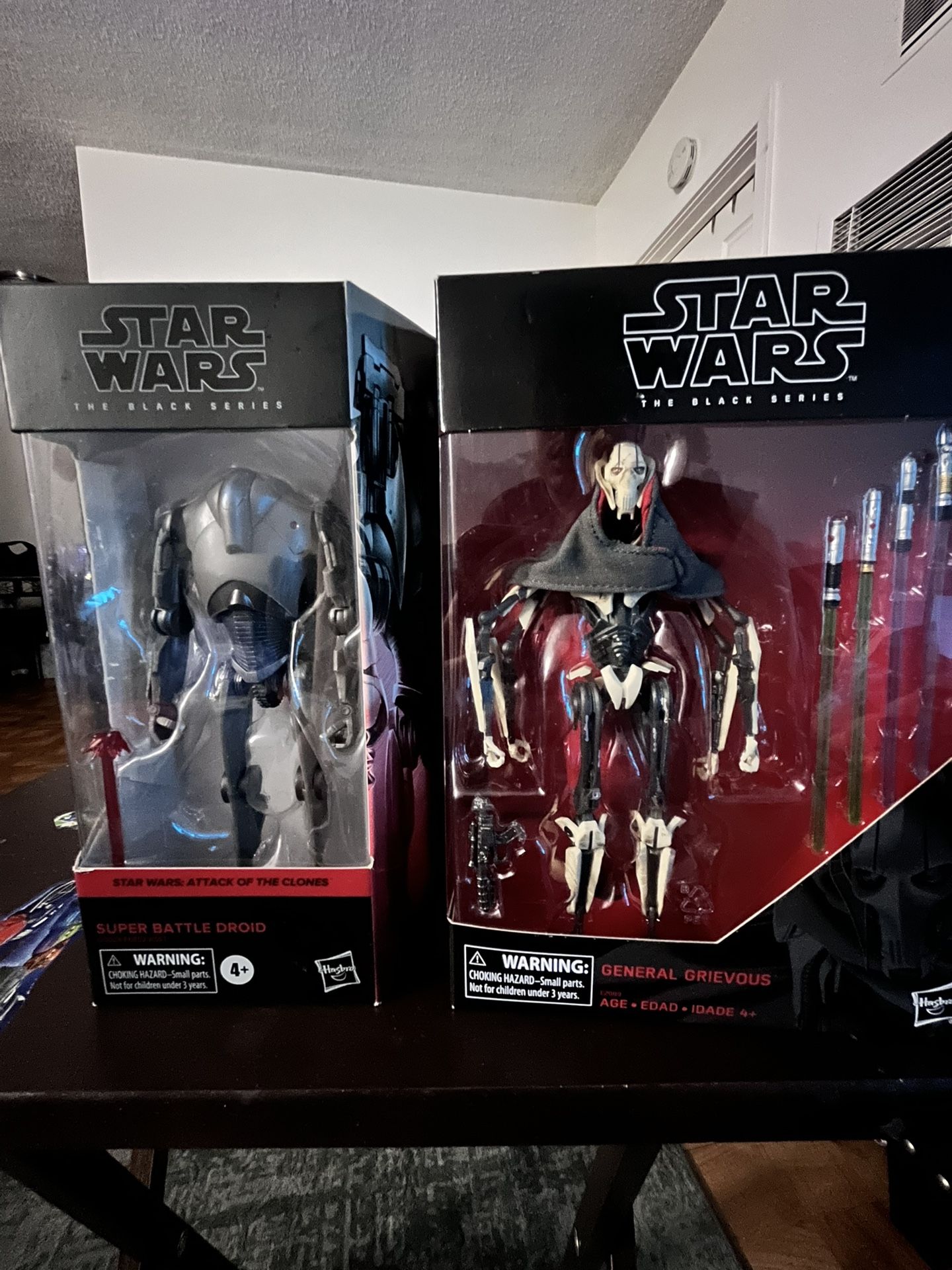 Star Black Series 6 Inch General Grevious And Super Battler Droid (attack Of The Clones) Both Unopened