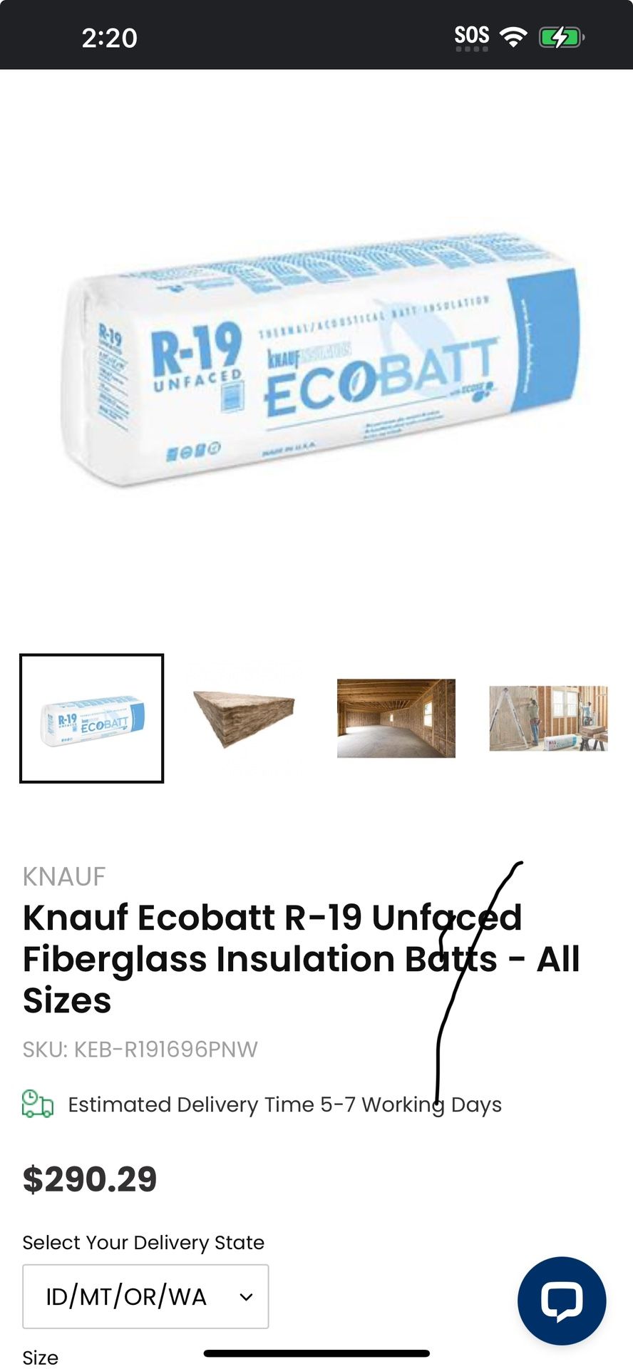 ERO Matt R-19 Unface Installation
