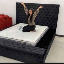 NEW QUEEN AND KING SIZE STORAGE BED WITH PROMOTIONAL MATTRESS AND FREE DELIVERY- BEDROOM FURNITURE SECTIONAL SOFA AND MORE 