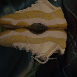 Size 7 Men Yellow Snake Skin