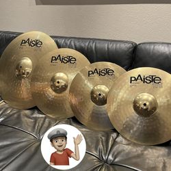 🔥 Brand New Paiste Cymbal Set Drum Set Complete Drums
