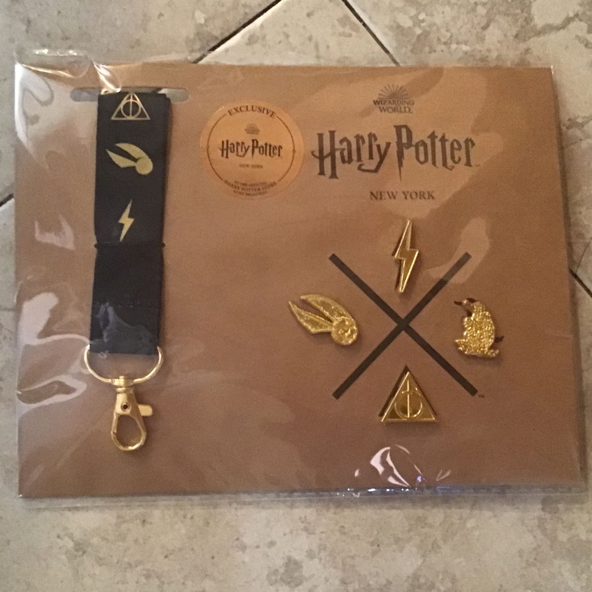 Harry Potter NYC Lanyard and Pin Set