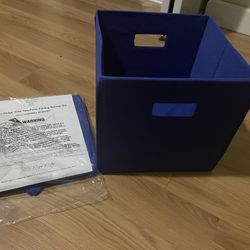 Folding Storage Bins - Brand New - Blue 