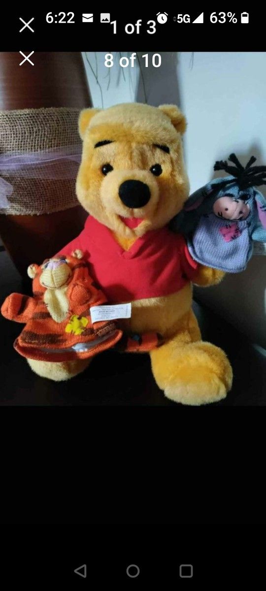 Pooh& Tigger, Eeyore Plush