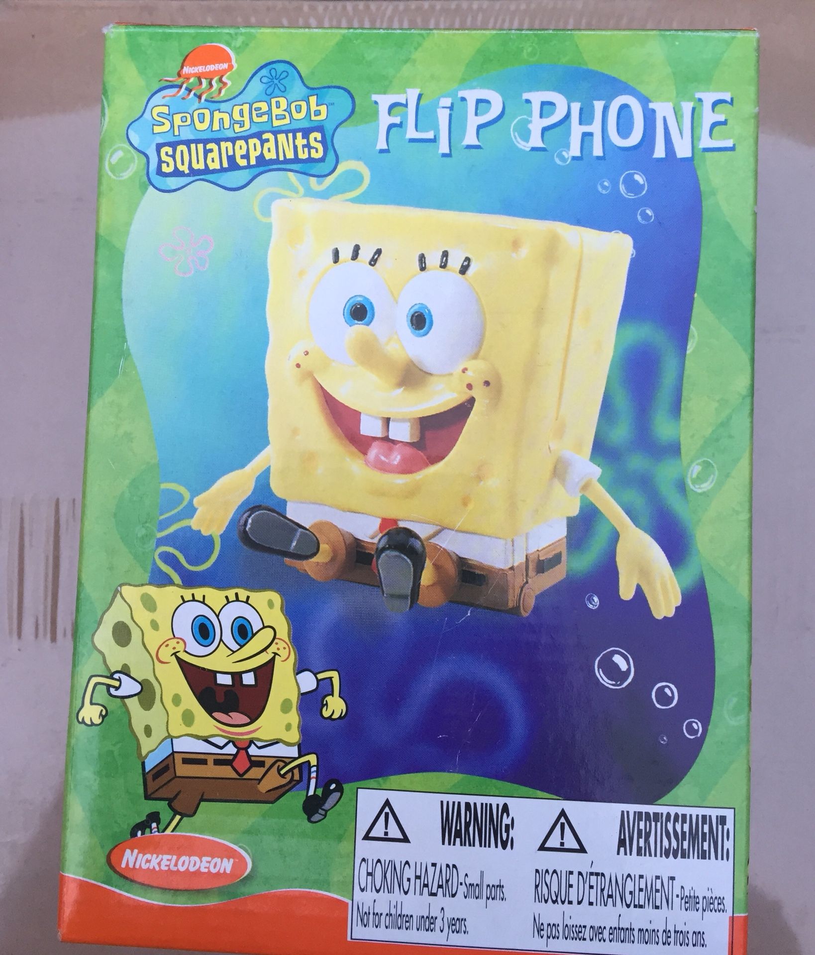 Nickelodeon SpongeBob SquarePants Flip Phone