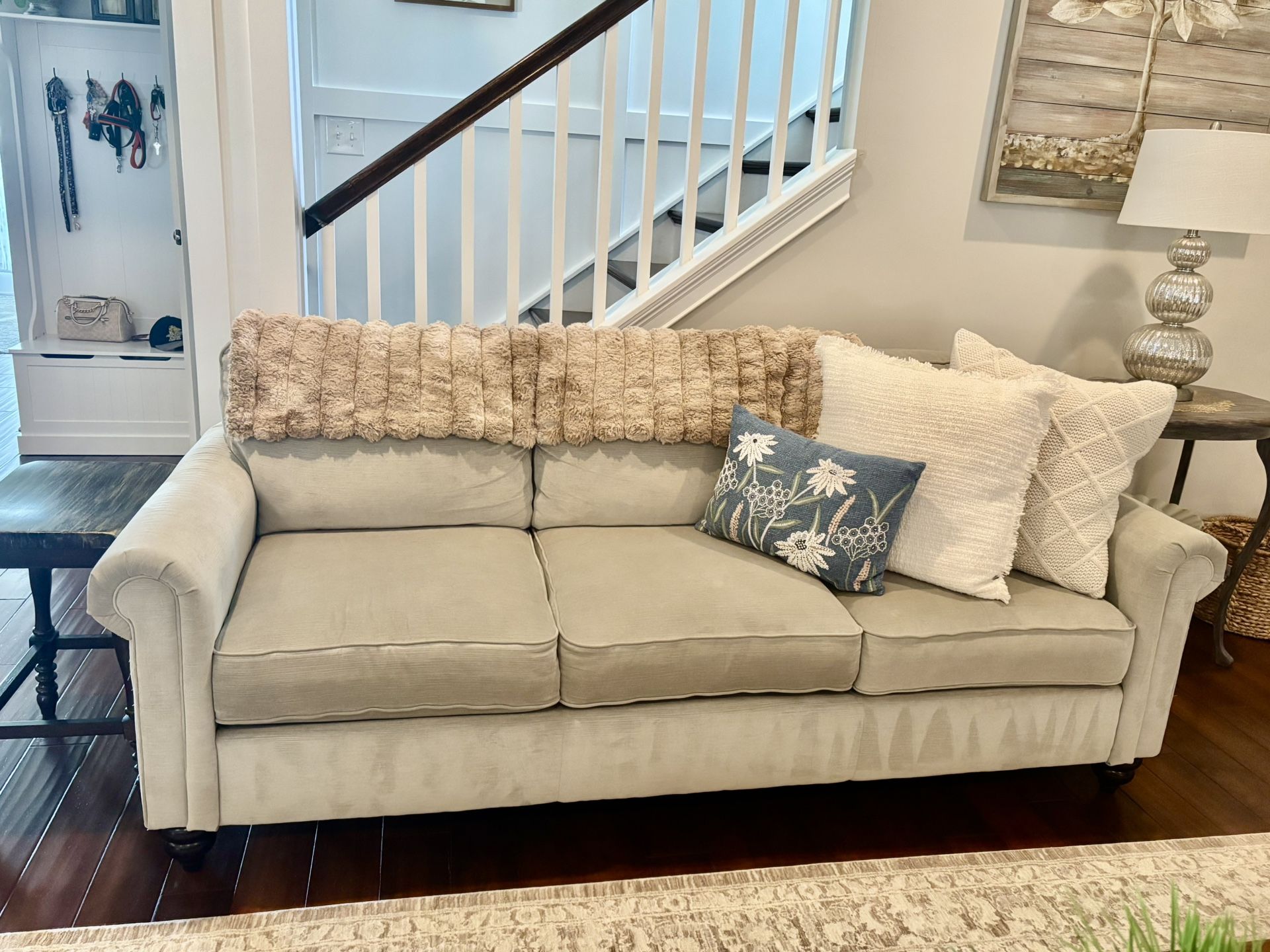 Pair Of Light Gray Sofas 