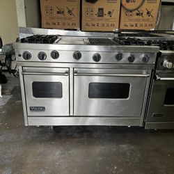Viking 48”Wide Gas Range Stove In Stainless Steel 