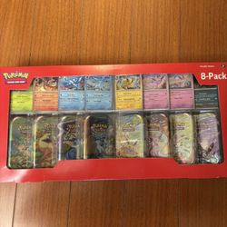 Sealed Pokémon Scarlet & Violet Prismatic Evolutions Mini Tin 8-Pack