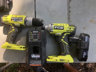 Ryobi 18V ONE+ Cordless Drill and Impact Driver Kit - P1832