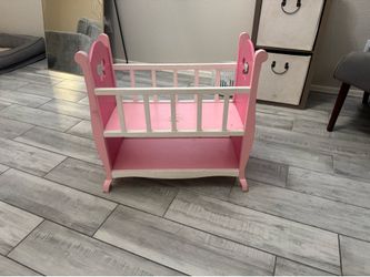 Wooden Baby doll crib