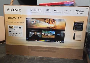 75” Sony smart 4k Bravia 7 mini led tv