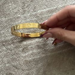 Gold love me bracelet