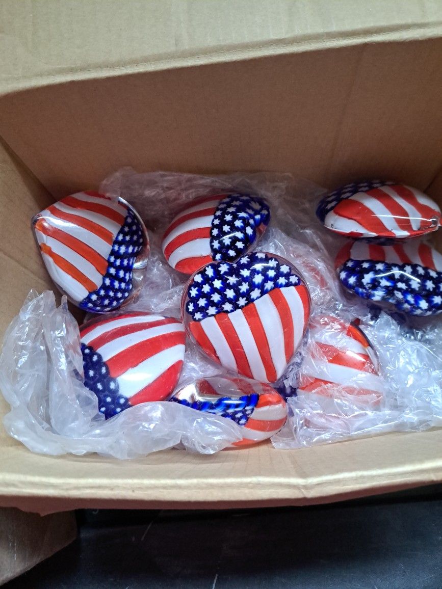 American FLAG paper Weight Used In GARDEN ART BRAND NEW
