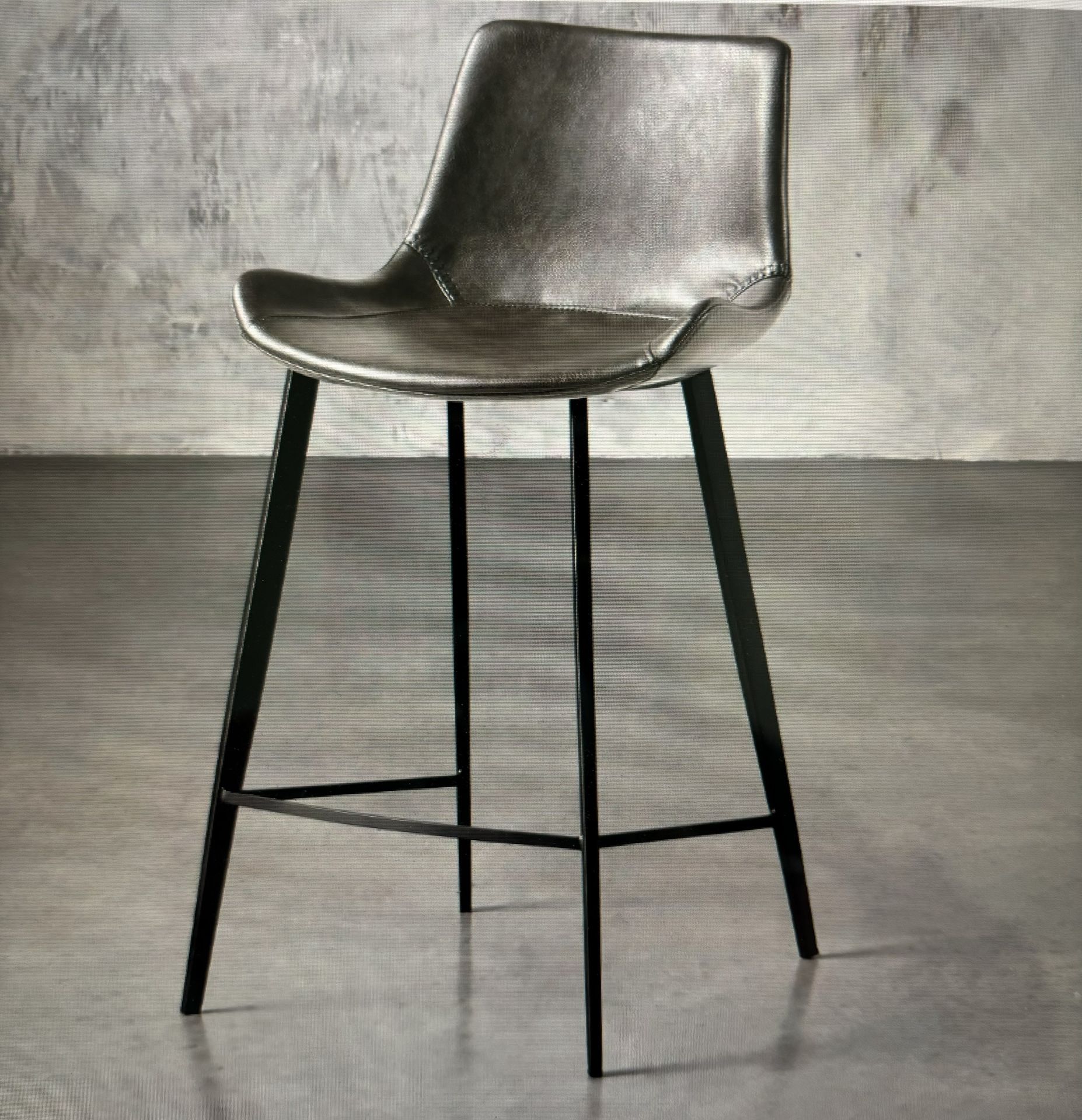 Arhaus Gage Faux Leather Counter Height Stools (4) $649 Each Retail