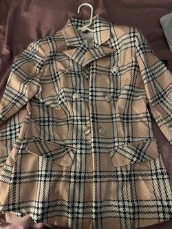 Light Blazer, studded gold buttons Size M