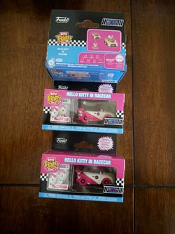 Funko Bitty POP Race Car W-Hello Kitty