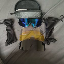 Glasses With Different Lenses And Carry Case