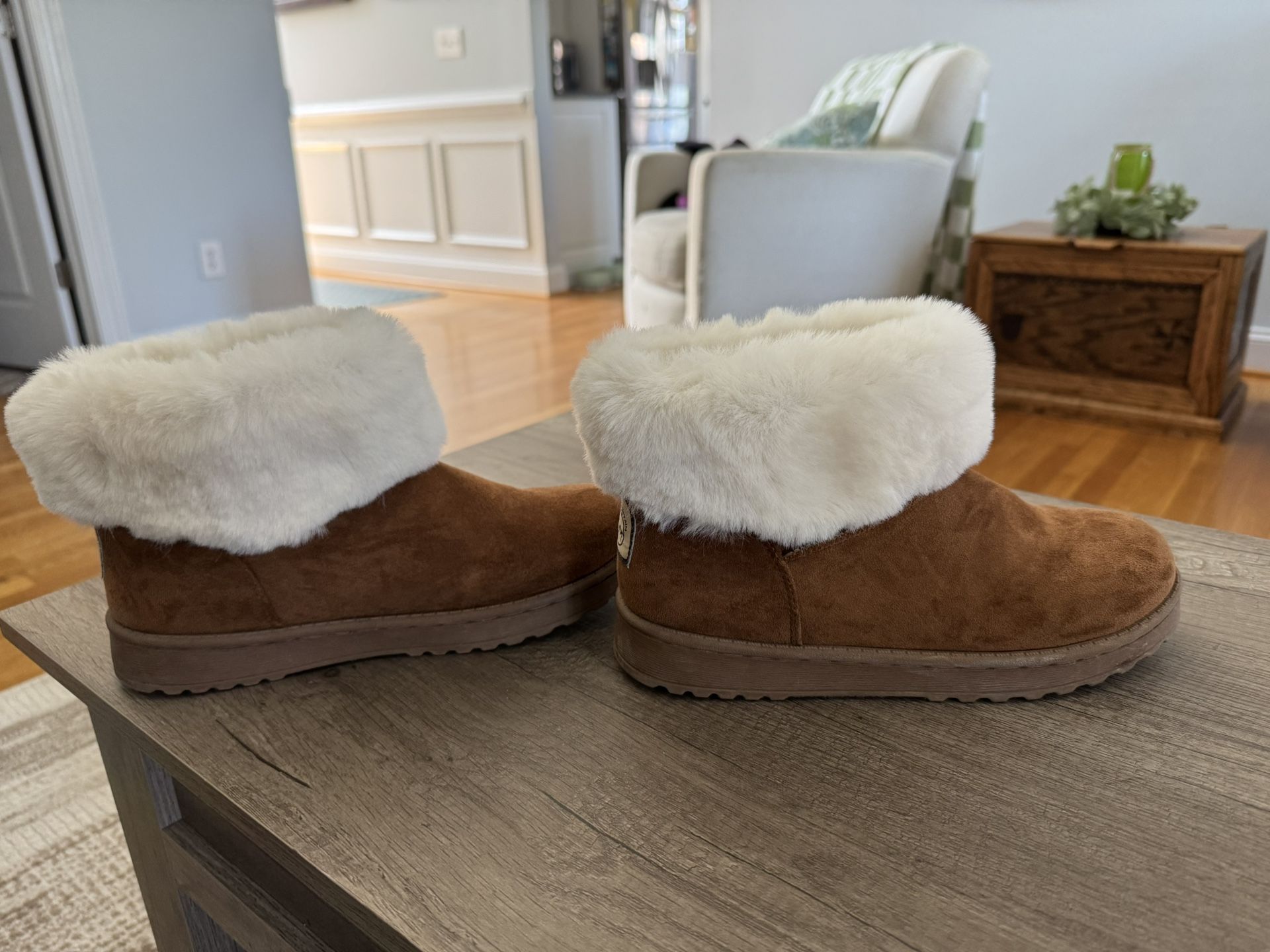 Brown Suede Boots Size 8