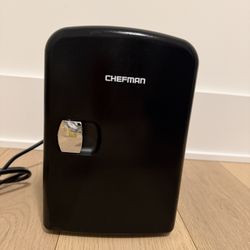 Chefman Mini Portable Black Personal Fridge