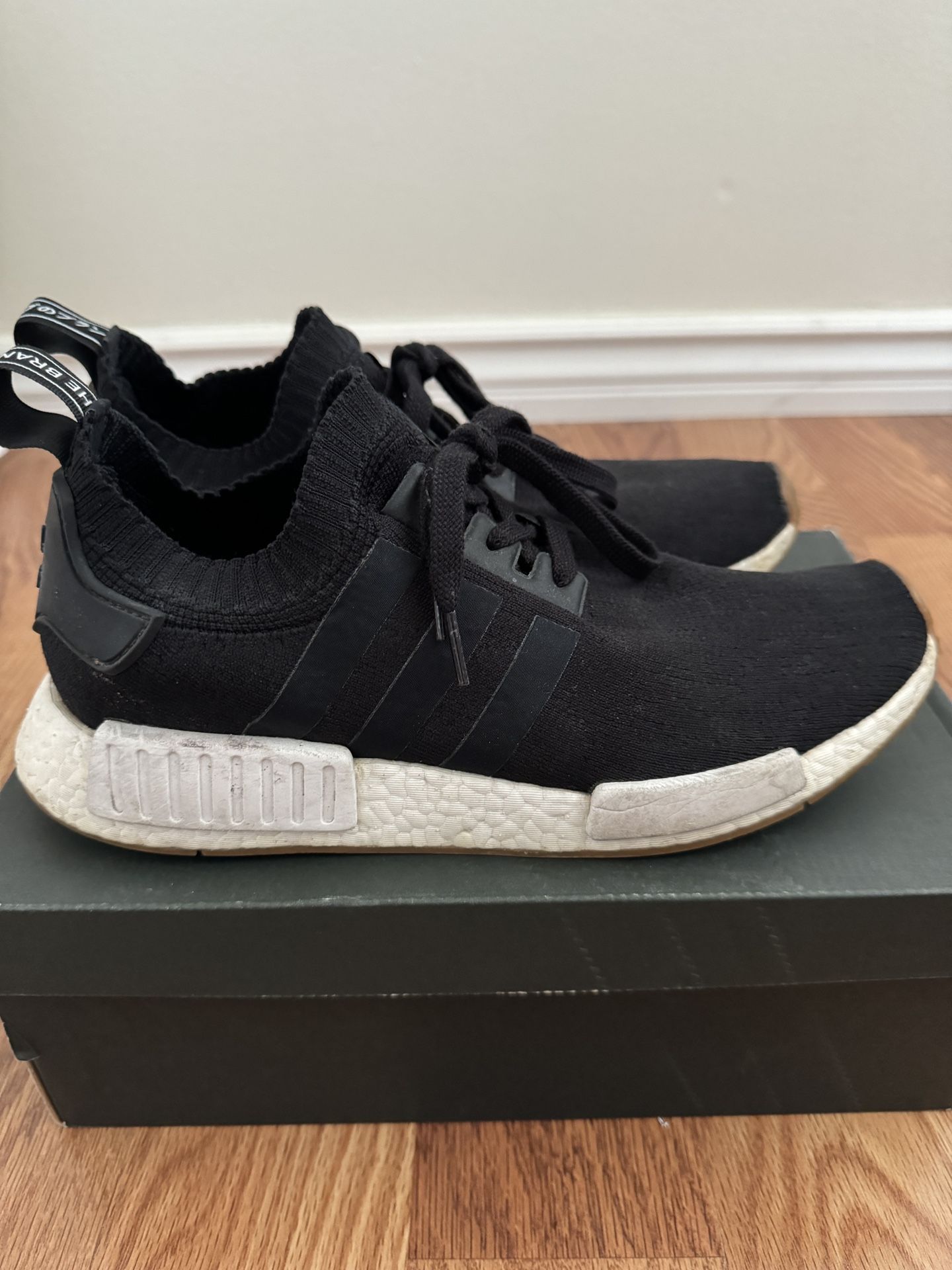 Adidas Nmd R1 Gum Black Adidas NMD R1 Gum Pack Black — Size 10 (Used)