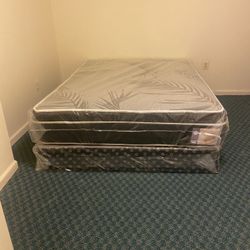 Queen Mattress Come With Free Box Spring - Free Delivery 🚚 Today To Reasonable Distance 