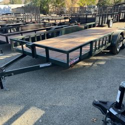 New Carson 6.5x18 Side Load Trailer with Ramps 7k gvwr
