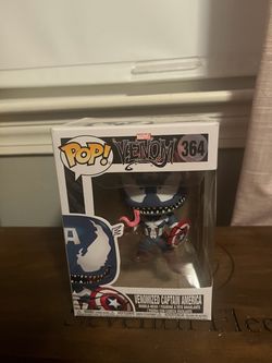 Funko Pop Marvel Venom Venomized Captain America #364