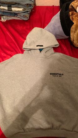 Fear of God Essentials Grey Hoodie - Used