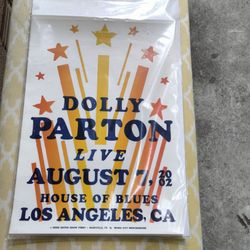 Dolly Parton Live..window music poster