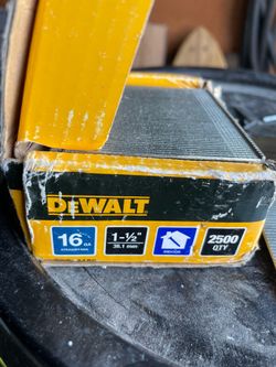 Dewalt 16 gauge straight finish nail