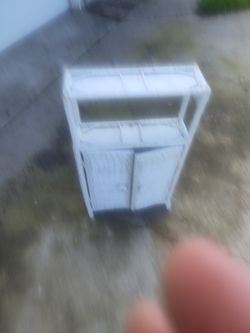 Wicker universal storage cabinet