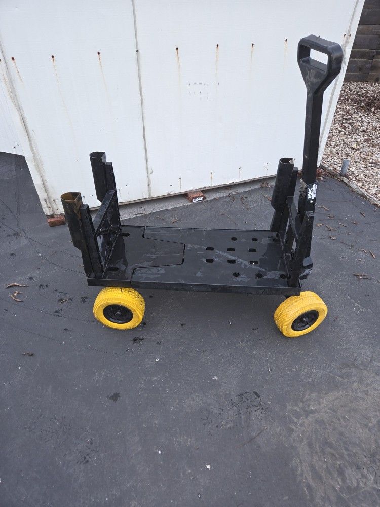 Utility Cart with Fishing Rod Holders – Beach, Pier & Tackle Cart
