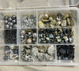 Gray And Silver Tone Beads
