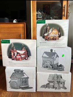 Department 56 New England Village Series Lot of 5