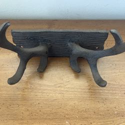 Moose Horns Metal Coat Rack