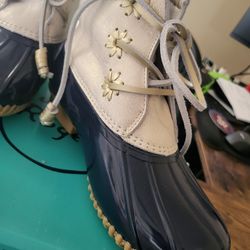 Jack Roger's Gold Blue Boots Brand New Size 6