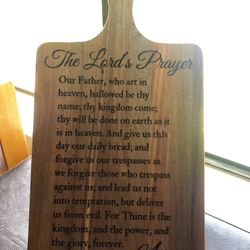 The Lord’s Prayer Engraved